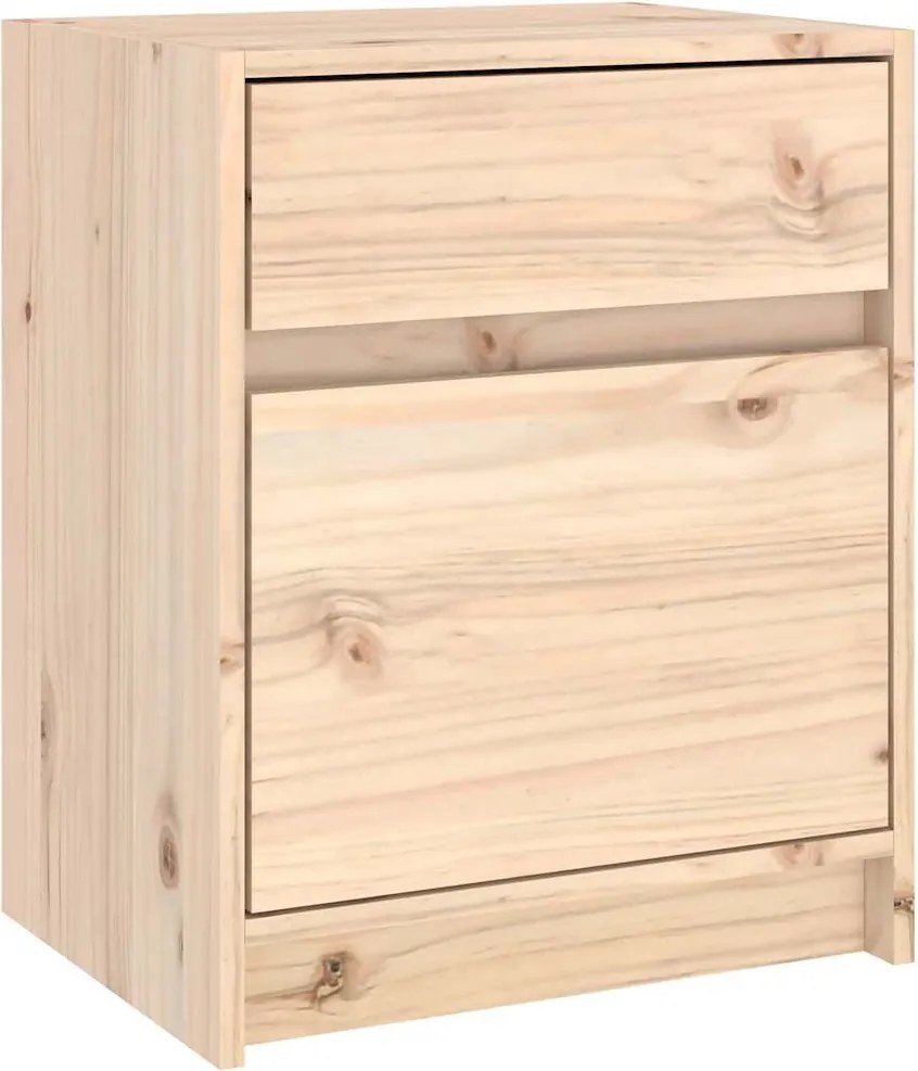 vidaXL Noptieră, 40x31x50 cm, lemn masiv de pin