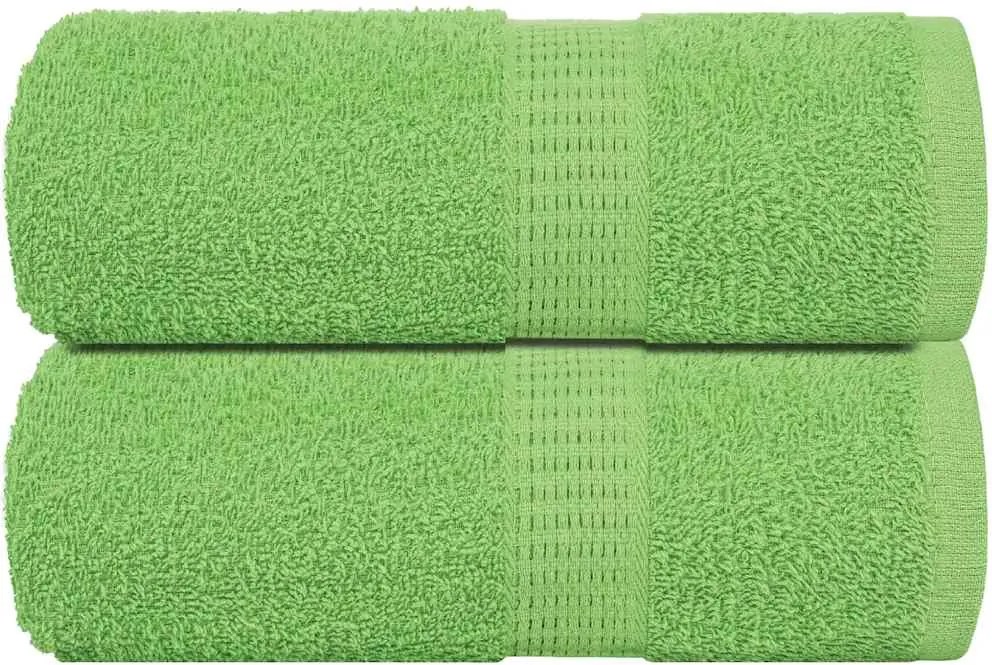vidaXL Prosoape de baie, FROGN, 2 buc., verde măr, 30x30 cm, 360 g/m²