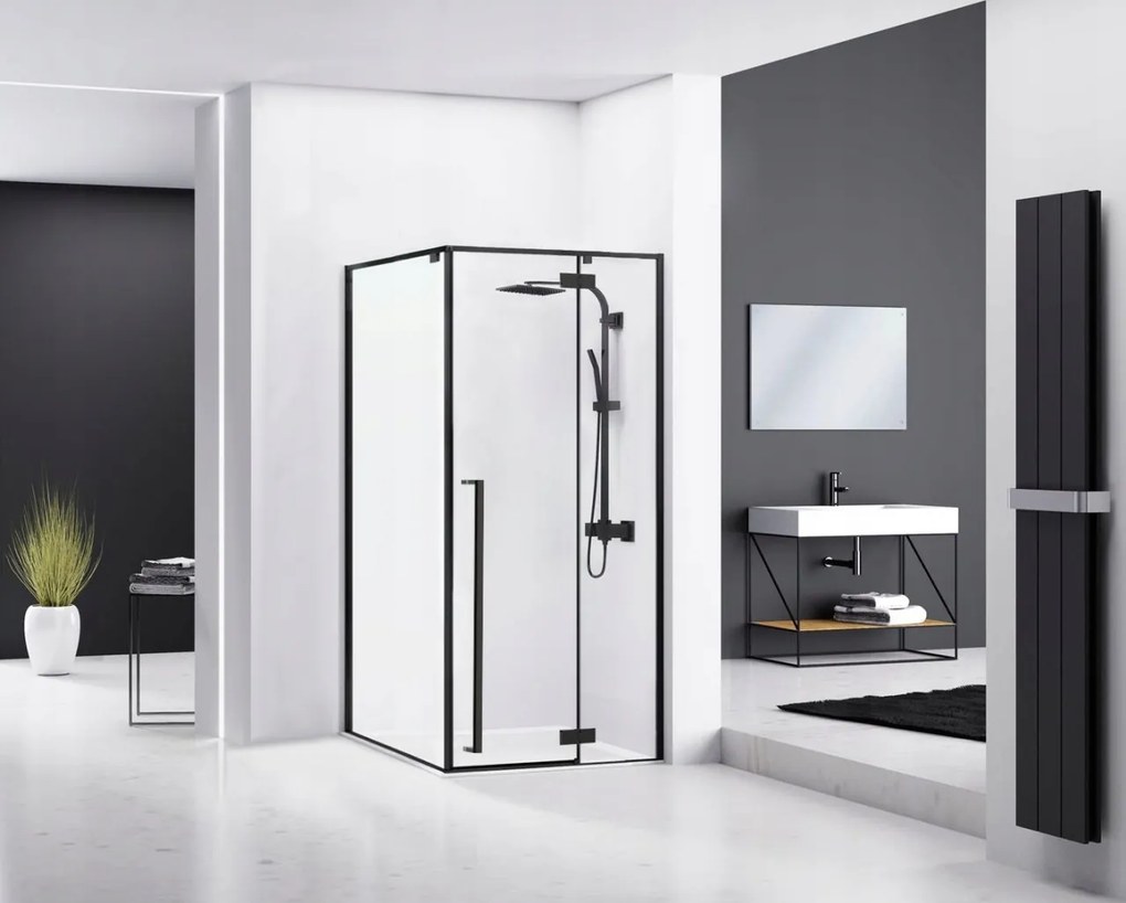 Cabina dus Fargo negru - 90x120 cm