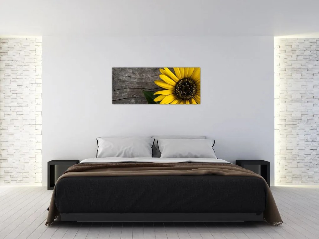 Tablou - Floare de floarea soarelui (120x50 cm)
