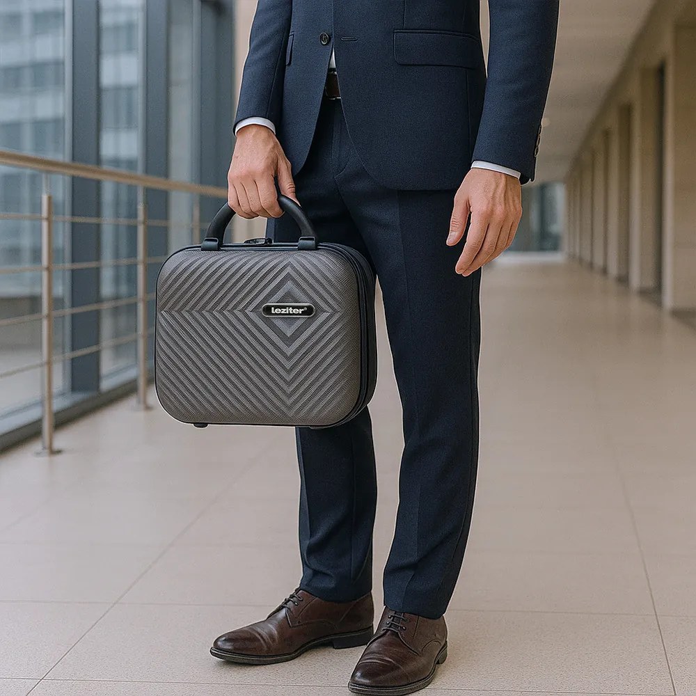 TraveLux Pro valiză manuală cu capac dur 28x36x16 cm gri