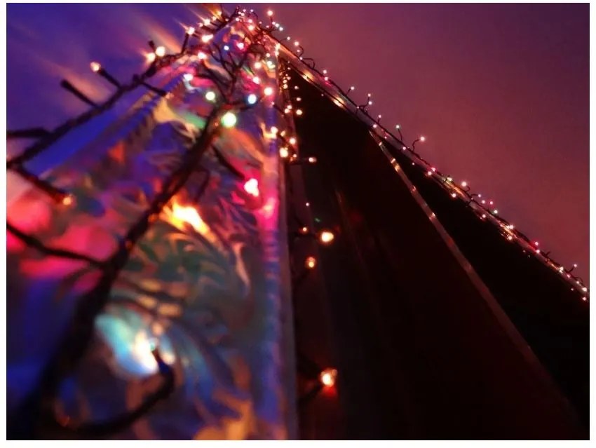Instalație luminoasă de Crăciun 9m - 120 LED multicoloră interior/ exterior