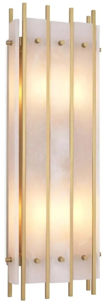 Aplica perete LUX Sparks L, alama antic/ alabastru