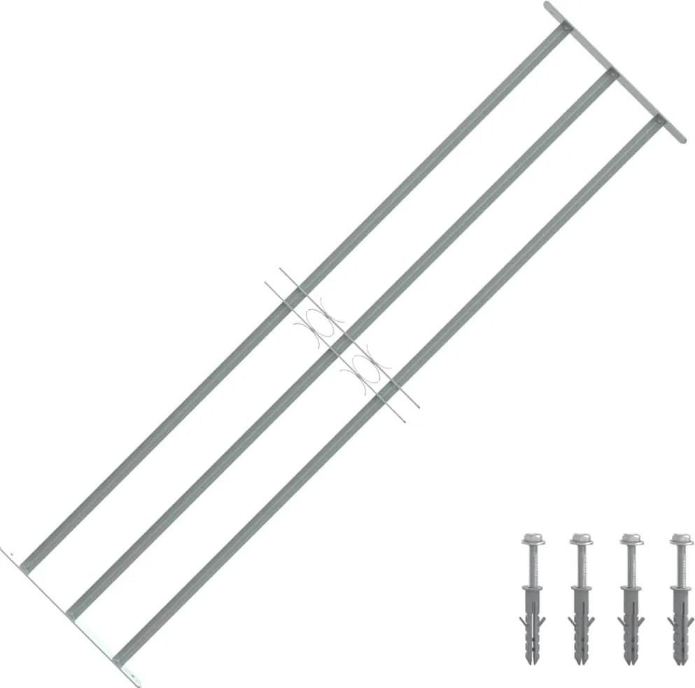 vidaXL Grilaj de siguranță pentru ferestre cu 3 bare transversale 1000-1500mm