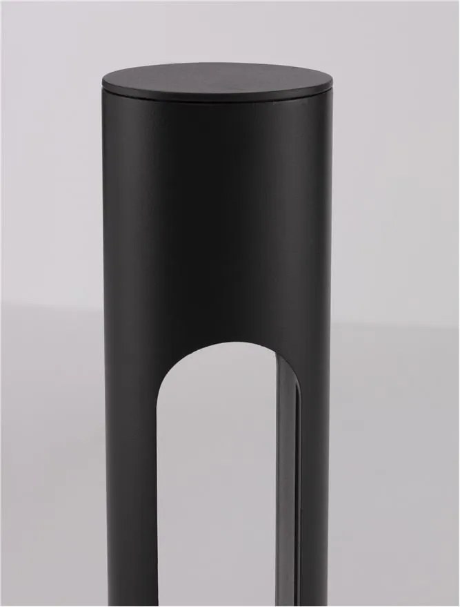 Stalp LED mic pentru exterior design modern IP65 Ellery negru