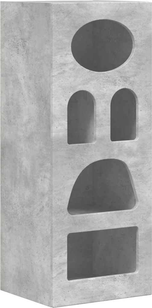 vidaXL Bufet Gri din beton 40 x 35 x 100,5 cm Lemn compozit