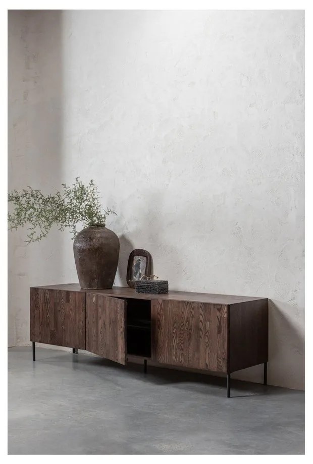 Comodă TV maro din lemn de pin 180x56x46 cm Bono – WOOOD