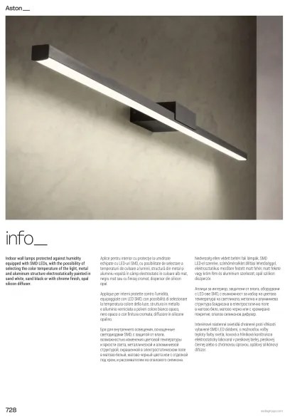 Redo 01-3276 - Aplica LED pentru oglindă de baie ASTON LED/24W/230V IP44 negru