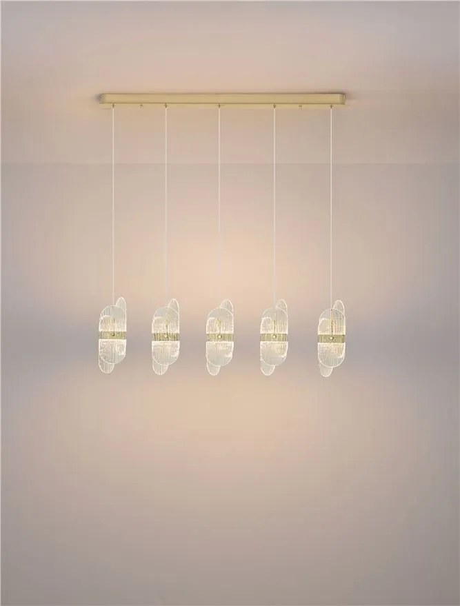 Lustra LED suspendata liniara design decorativ LUCIEN 3000K