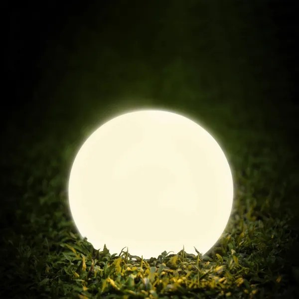 Lampă solară LED KULA, 3,2 V, 3000/4000/6500 K, Ø 20 cm, 500 mAh, IP65, albă
