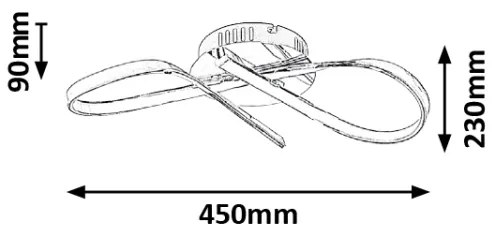Rabalux 2187 - Plafonieră LED ANIELA LED/20W/230V