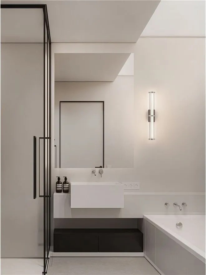 Aplica de perete LED 2700K PHEME nickel satinat