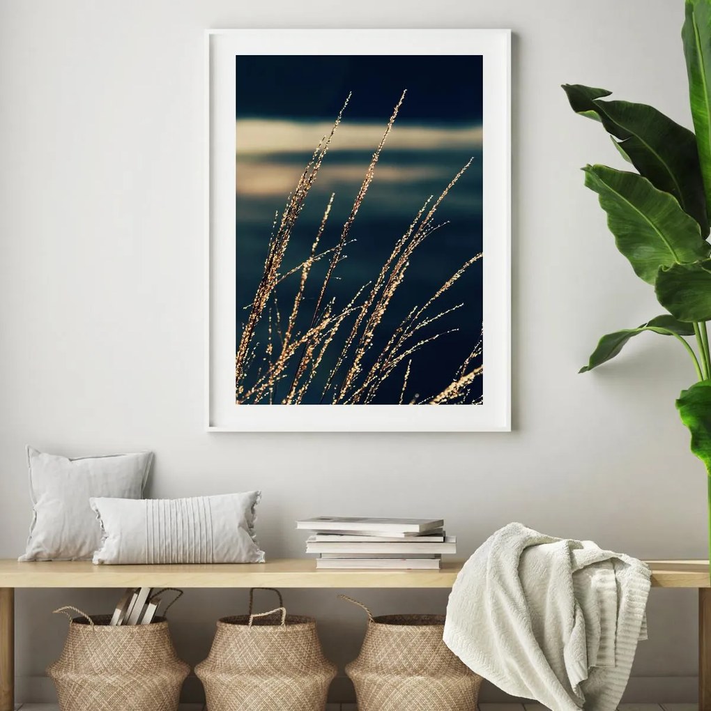 Poster - Detaliu de ierburi de apă (A4)