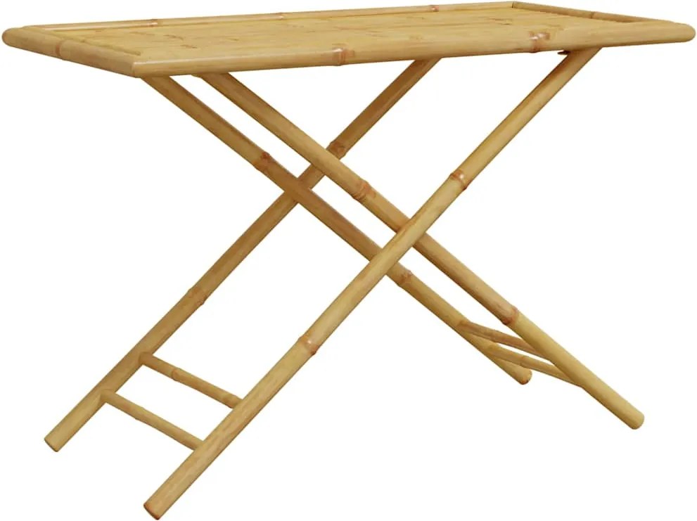vidaXL Masă de grădină pliabilă, 110x55x75 cm, bambus