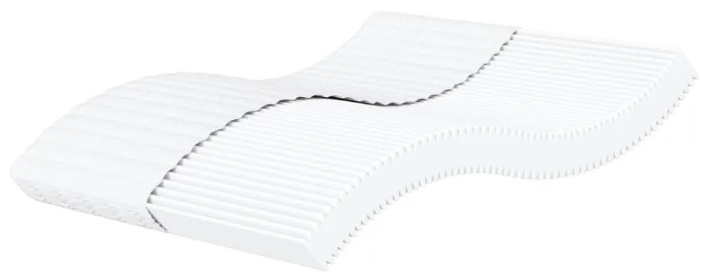 vidaXL Saltea din spumă, alb, 160x220 cm, duritate H2 H3