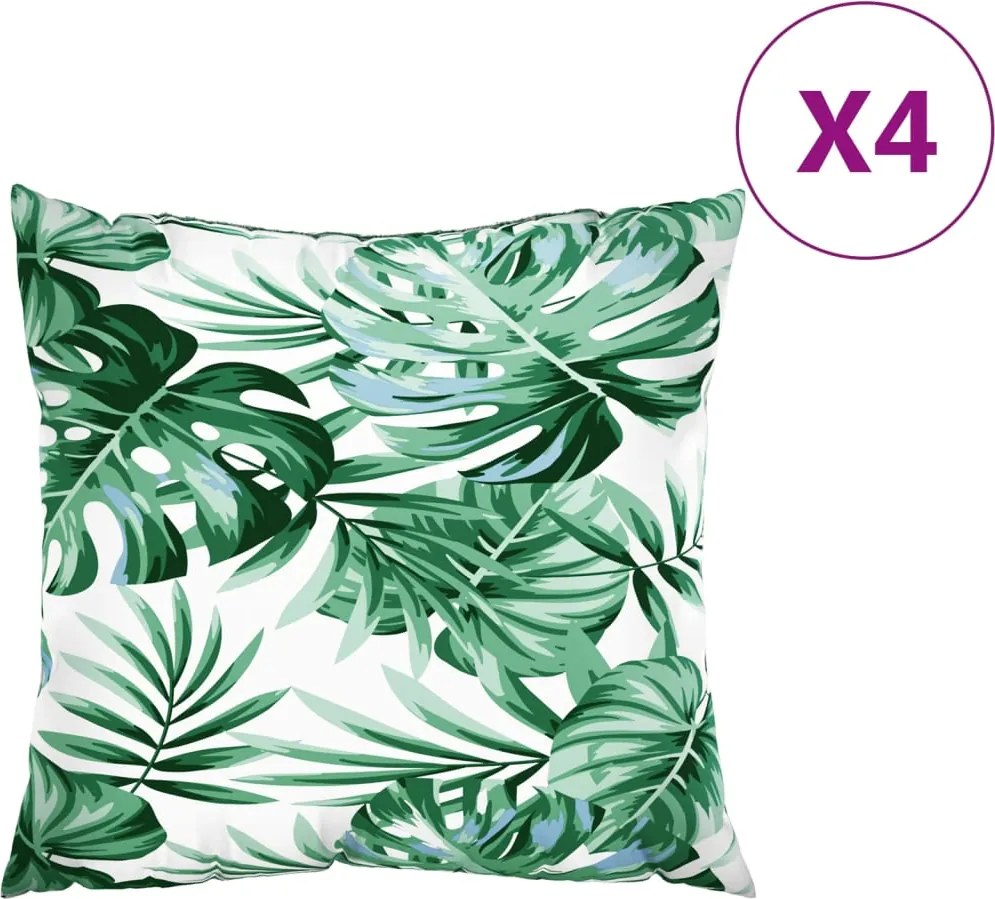 vidaXL Perne de canapea, 4 buc., model frunze, 60x60 cm, textil