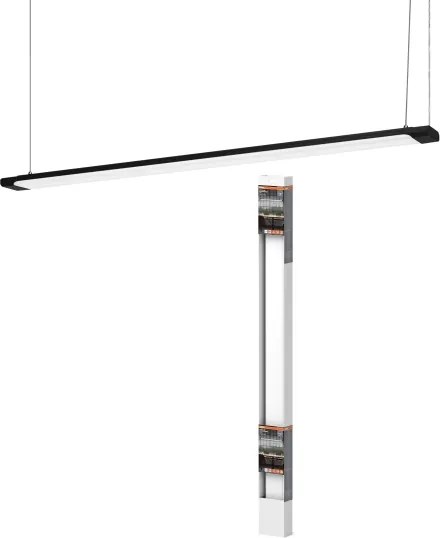 Osram-LED Lustră reglabilă pe cablu OFFICE LINE LED/40W/230V 4000K 120 cm negru