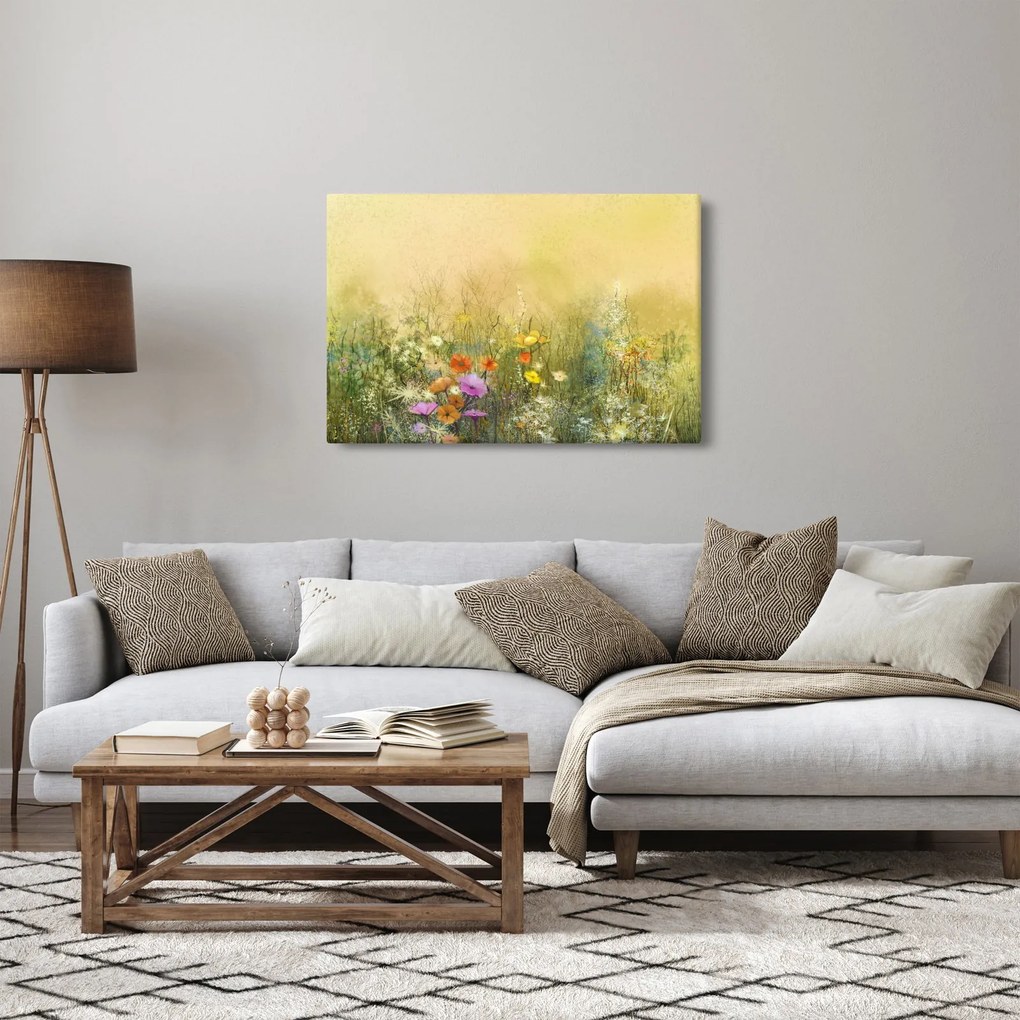 Tablou - Pajiște pictată (90x60 cm)