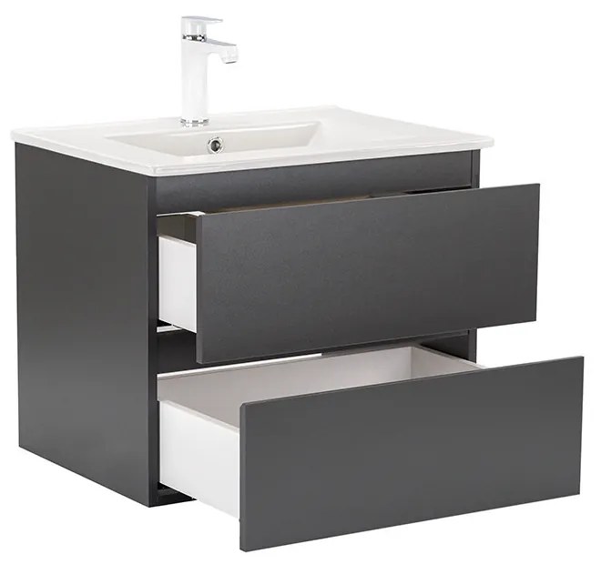 Mobilier complet de baie Vario Forte 60 antracit-antracit