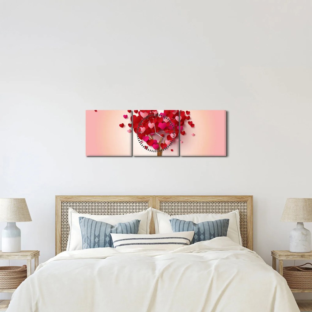 Tablou - Copacul (cu ceas) (90x30 cm)