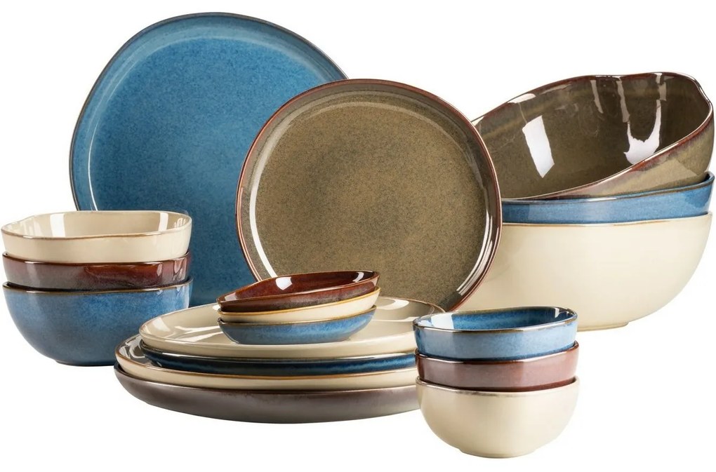 Set de farfurii plate Cordelia Sand 27 cm, 6bucăți