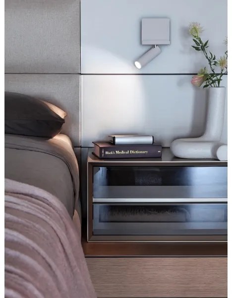 Spot LED de perete PANEL LED/3,5W/230V USB alb Redo 01-3083