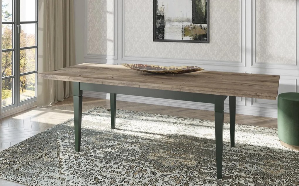 Masă lemn masiv Extensibilă Jardon 160/200/ Grafit, 240 × 90 × 79 cm