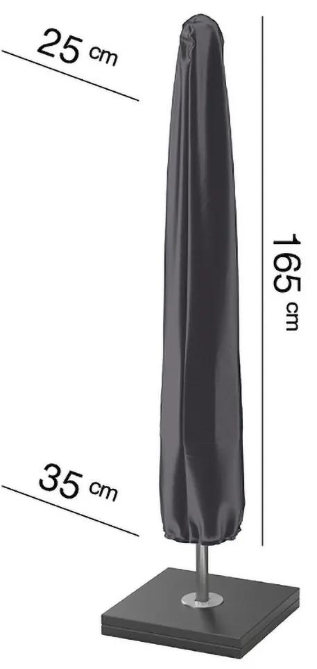 Husa mobilier gradina AeroCover pentru umbrela, 165x35 cm, patrata, antracit