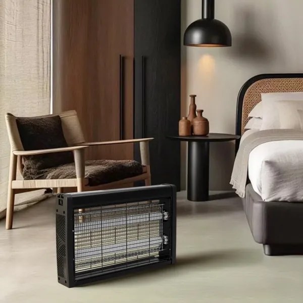 Brilagi - Capcană electrică pentru insecte 2 x UV / 10 W / 230 V, 60 m², neagră