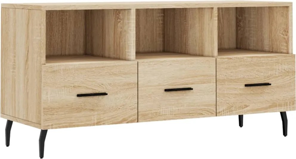 vidaXL Dulap TV stejar sonoma, 102x36x50 cm, lemn prelucrat