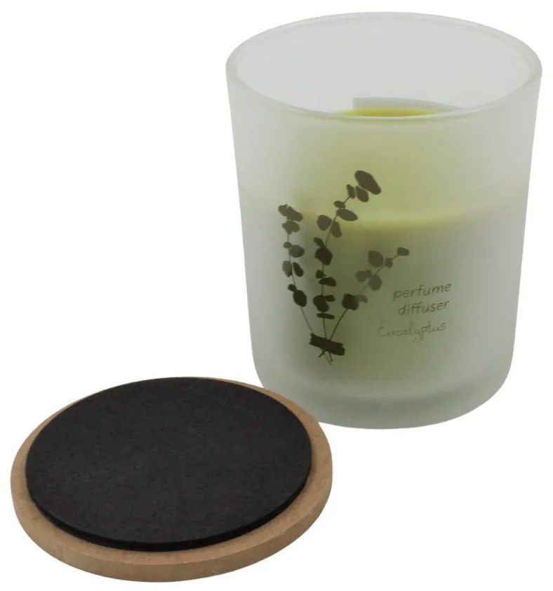 Lumânare parfumată în pahar aromă eucalipt