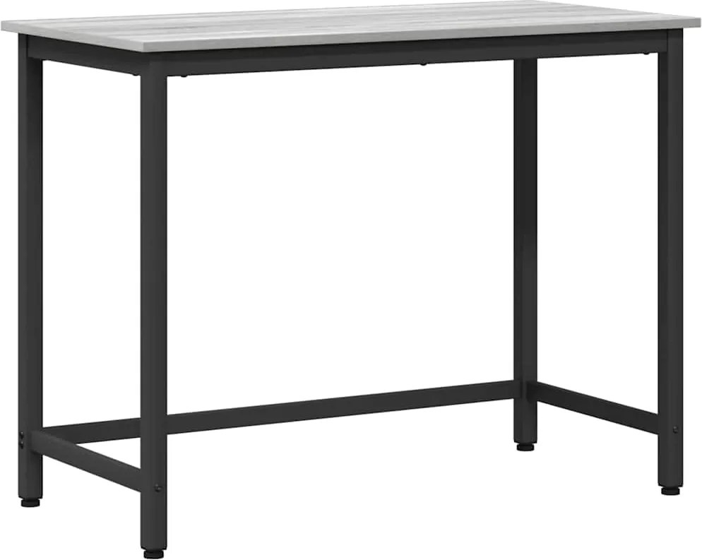 vidaXL masă Gri Sonoma 80 x 50 x 76,5 cm Lemn ingineresc și oțel
