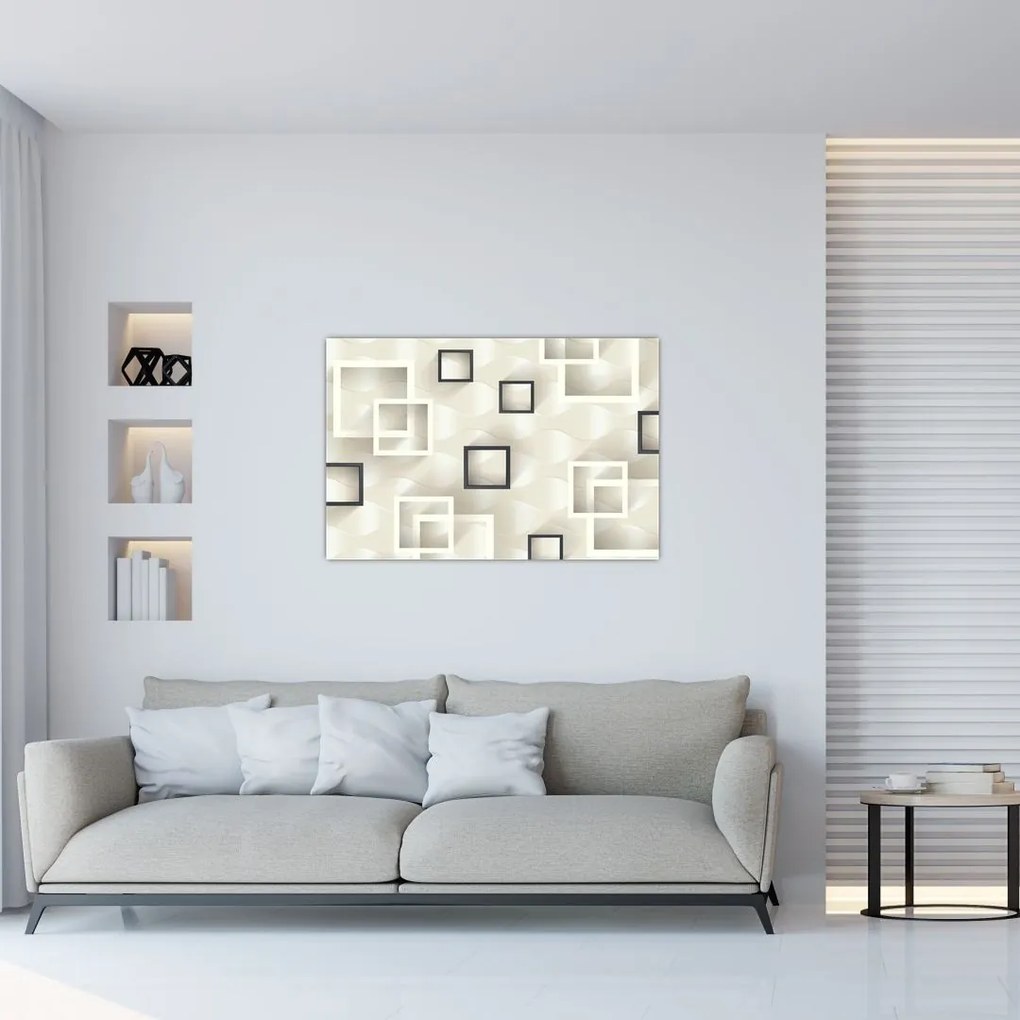 Tablou geometric abstract (90x60 cm)