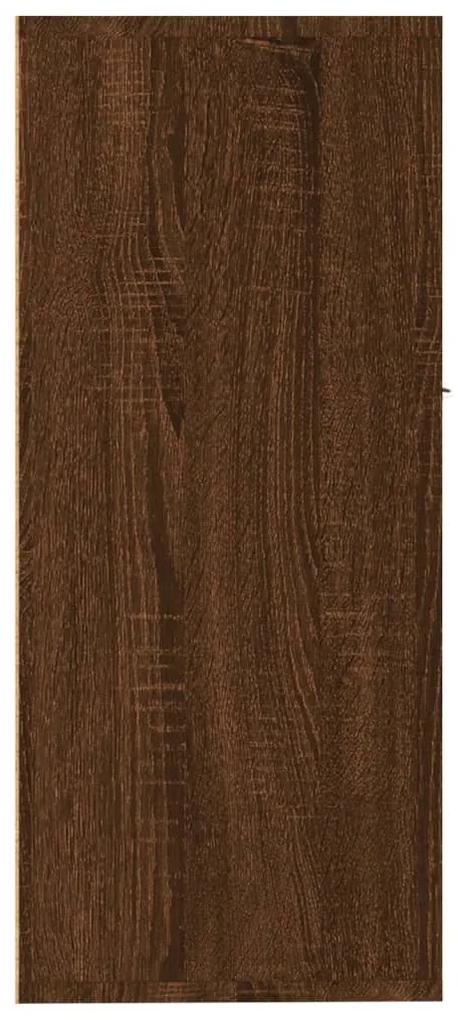 Servanta, stejar maro, 88x30x70 cm, lemn prelucrat 1, Stejar brun