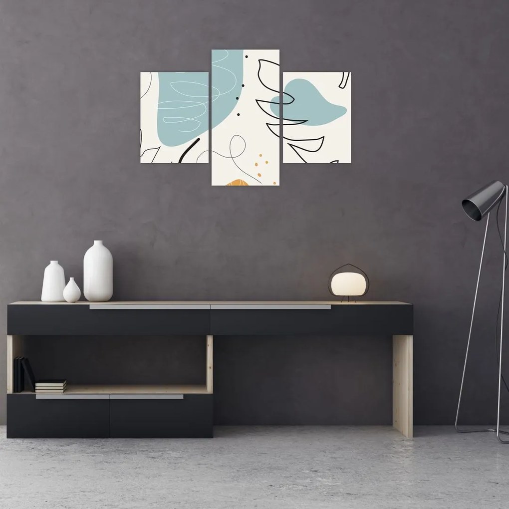 Tablou - Ilustrație de frunze (90x60 cm)