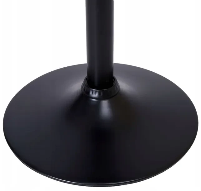 JAKS SCAUN DE BAR ECO-PIELE NEAGRĂ - CROM