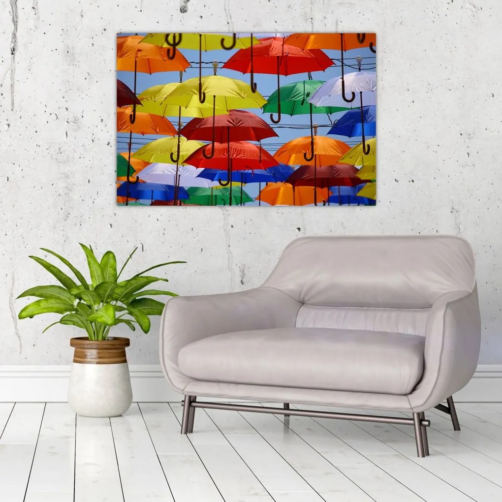 Tablou - Umbrele colorate (90x60 cm)
