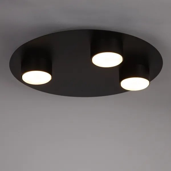 Plafonieră STAR 3xGX53/12W/230V negru
