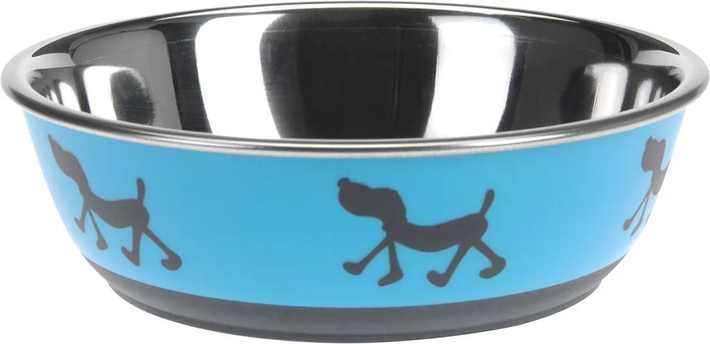 Castron câine Doggie treat albastru, diam. 17,5 cm