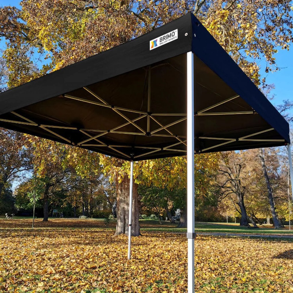 Cort tip foarfecă 2×3 m din aluminiu fără pereți | Montare rapidă și cadru ușor, rezistent - fara 3 pereti - Negru