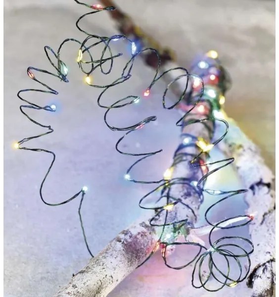 Ghirlandă LED de exterior, 150 LED, 20 m, IP44, multicoloră
