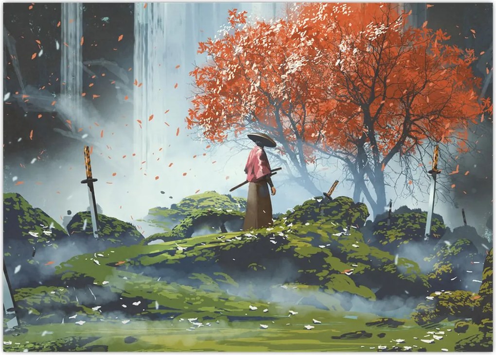 Tablou - Ilustrație a Grădinii de săbii (70x50 cm)