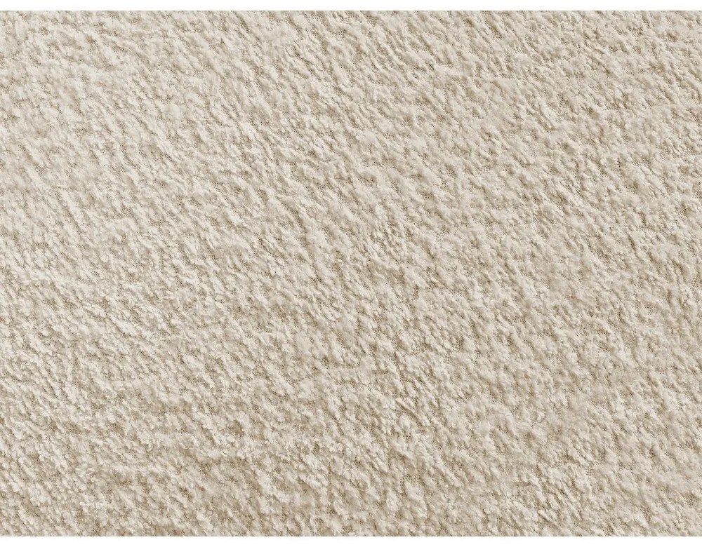 Bancă bej cu tapițerie din țesătură bouclé – Bobochic Paris