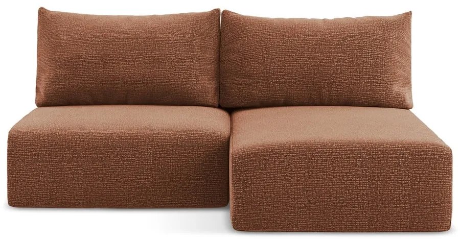 Colțar cărămiziu extensibil/cu spațiu de depozitare (cu colț pe partea dreaptă) Kalena – Makamii