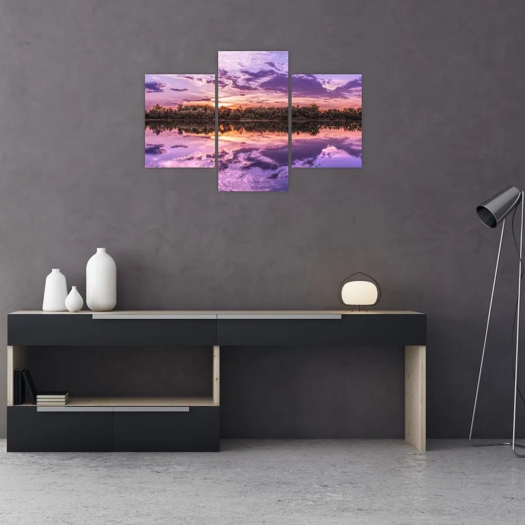 Tablou cu cerul violet (90x60 cm)