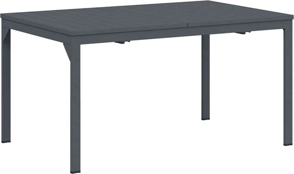 vidaXL Masă de cină pentru exterior 2 pcs Antracit 210 x 90 x 73 cm