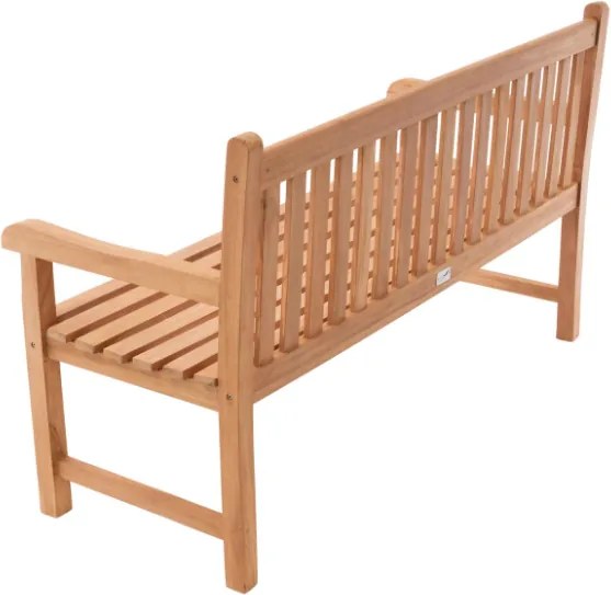 Bancă de grădină DIVERO lemn masiv 3 locuri 150 cm