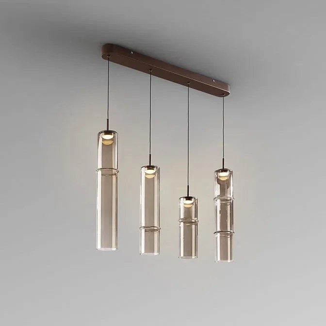 Lustra liniara cu 4 pendule suspendate LED Canas