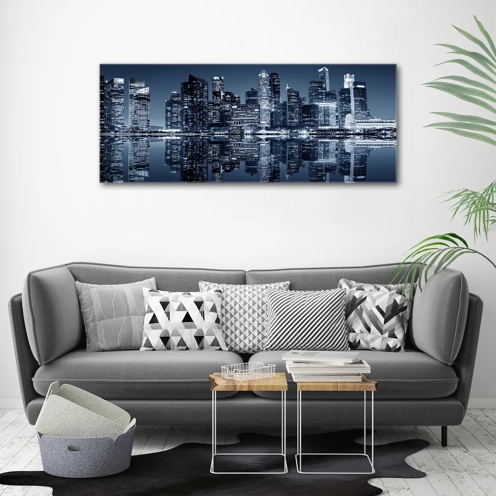 Tablou canvas Singapore timp de noapte