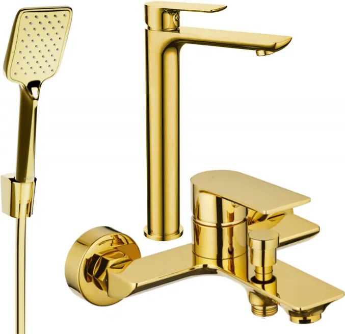 Mexen Alfa R62 set cadă, auriu - 745713R62-50